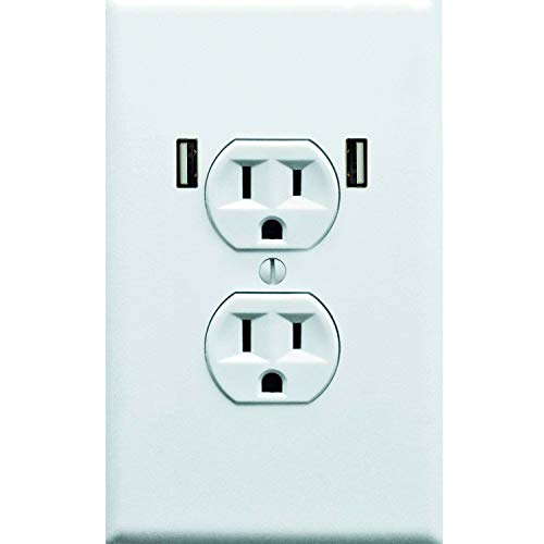 Realistic Fake Electrical Outlet Prank Sticker 10 Pack. Easy To Apply Strong Adhesive Gag Power Socket and USB. Fun Stickers to Confuse Festival Goers, Bar Patrons, Airport Travelers & House Guests