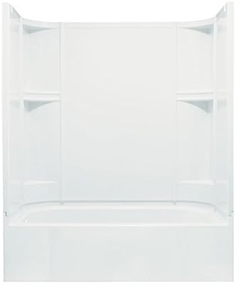 Sterling Plumbing 71240112-0 Accord Bath and Shower Kit, 60-Inch x 30-Inch x 74-Inch, Left-Hand, White