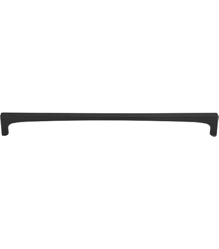 Top Knobs TK1017BLK TK1017 Riverside - Tirador de gabinete de centro a centro de 12 pulgadas Top Knobs TK1017BLK TK1017 Riverside - Tirador de gabinete de centro a centro de 12 pulgadas
