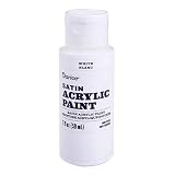 Darice 30062593 Satin White, 2 Ounces Acrylic Paint,