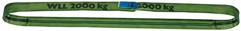 Load securing DoForce Round Sling with Double Jacket-Green - 2000 kg Load 1 M