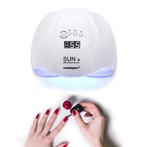 Wisdompark UV Nail Lamp 72W LED Nail Dryer Lamp Professional Led UV Nail Lamp,Nail Curing Lamp Gel Nail UV Light with 36 Dual LED UV Beads IR Sensor Gel Nail Polish UV Light for Gel Nails - Thumbnail 3