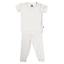 KicKee Pants Short Sleeve Pajama Set Little Boys, Natural, 2T