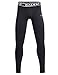Baleaf Youth Boys' Compression Thermal Baselayer Sport Basketball Tights Fleece Lined Leggings Black Size M