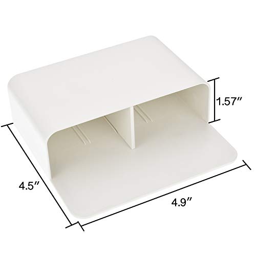 Jetec 2 Pack Magnetic Marker Holder Dry Erase Organizer Magnetic Holder for Whiteboard (Cream Color)