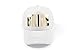 Bachelorette Party Bride White Cap Gold Metalllic Trucker Hats (White Bride)