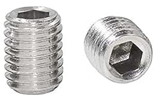 YGTGZ 50pcs M6-1.0 x 20mm Stainless Steel Socket Hex Grub Screw, Metric Thread Set Screw, Internal Hex Drive Cup-Point