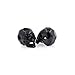 Faceted Black Skull Head Beads,Micro Pave CZ Bracelet Spacers,Men's Jewelry Making Supplies 8x13mm (10Pcs, Black)