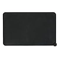 Sockeroos Pet Food Silicone Mat Waterproof Non-slip Pet Feeding Mat, Pet Bowl Mat, Pet Feeding Tray For Cats and Dogs-Black