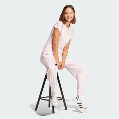 Damen Essentials Linear Cotton Shirt, Clear pink/White, XS