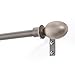Kenney Baldwin Window Curtain Rod, 48 to 86-Inch, Antique Pewter