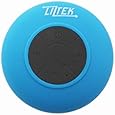 Liztek JSS-100 HD Water Resistant Bluetooth 3.0 Shower Speaker, Handsfree Portable Speakerphone with Built-in Mic, 6hrs of playtime, Control Buttons and Dedicated Suction Cup for Showers, Bathroom, Pool, Boat, Car, Beach, & Outdoor Use, Blue