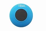Liztek JSS-100 HD Water Resistant Bluetooth 3.0 Shower Speaker, Handsfree Portable Speakerphone with Built-in Mic, 6hrs of playtime, Control Buttons and Dedicated Suction Cup for Showers, Bathroom, Pool, Boat, Car, Beach, & Outdoor Use, Blue