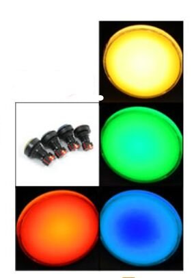 BLS 4Pcs Round Head SPDT Momentary 5 Pin Soldering Arcade Game Machine Button Switch
