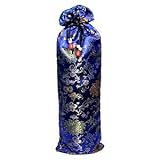 Protective Silk Mahjong Rack and Pusher Bag (Blue)