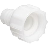Thogus Nylon Tube & Hose Fitting, Adapter, White, 3/4" GHT Female x 3/16" Barbed (Pack of 10)