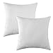 MIULEE Pack of 2, Decorative Pillow Insert Polyester Cotton Indoor White Adjustable Throw Pillows for Sofa Bed 18