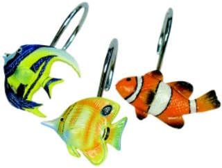 Amazon Com Tropical Fish Shower Curtain Hooks Other Products
