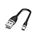 Satechi Flexible Micro USB to USB Cable for Android, Windows, HTC, LG, Nexus and More (Black, 6 Inches)