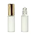 75 Rectangle Clear Labels for 10 ml Roll-on Bottles and Lip Balm Tubes, 2.2 x 1.7 inches Round, Weatherproof and Waterproof Clear Gloss