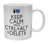 Pyramid International - Taza (cerámica), diseño con texto 'Keep Calm Press Ctrl + Alt + Delete'