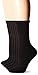 Hanes Women's ComfortBlend Crew (Pack of 6), Solid Black, Shoe Size: 5-9