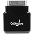 CableJive dockStubz+ 30-pin Charge Converter and Pass Through Case Adapter for iPhone, iPod, and iPad, Passes Full Function from a Charge or Audio Dock to Your Phone; Small Enough to Fit with the Case On. Use dockStubz to Connect your iPhone 4/4S to a 30-Pin Power Source and Leave your Case On