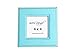 4x4 Square Picture Frame with 1.5 Inch Border (Moab Collection) - Turquoise