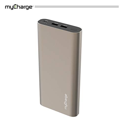 myCharge Portable Charger Power Bank - RazorSuper 24000 mAh | Dual Port (USB A/USB C) External Battery Pack Universal Cell Phone Charger for Apple iPhone & Android Samsung Galaxy and More