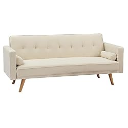 ERYE 3-in-1 Upholstered Napping Futon Sofa Loveseat