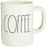 Rae Dunn by Magenta Coffee Mug - Different Coffee Designs (Off White)
