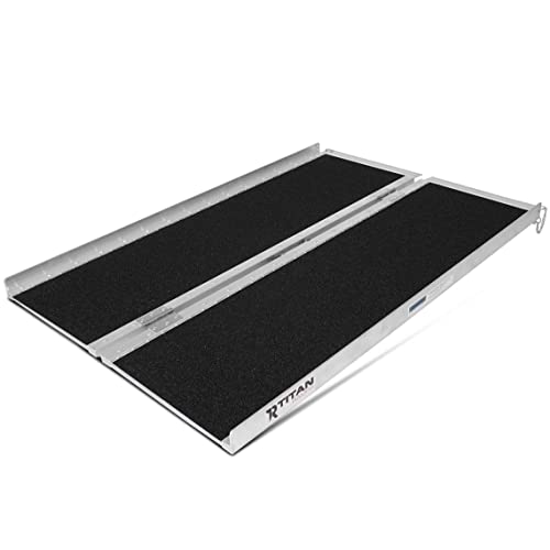 Titan Ramps 4 FT x 30in Single-Fold Aluminum Briefcase Ramp, Rated 500 ...