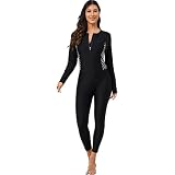 ALLTOKE Damen Rashguard Set 2-teilig – Halber Reißverschluss, Board-Short, LSF 50+