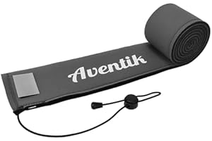 Aventik Neoprene Fishing Rod Sleeves Spinning Rod Sock Breathable Vent Snag Resistant Floating Cover Fits 6-9ft Spinning Casting Trolling Rods