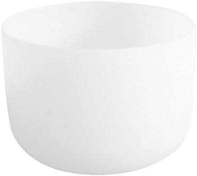 440Hz Perfect Pitch C Note Root Chakra Frosted Quartz Crystal Singing Bowl 10 inch mallet and o-ring included