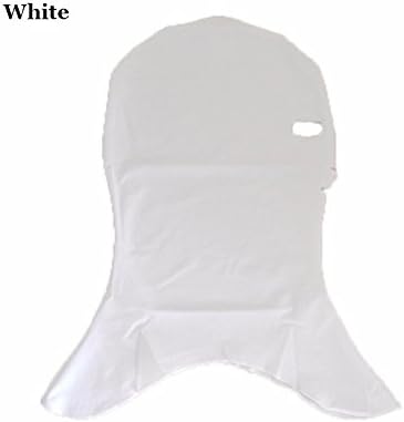 2017 Solid Pure Men Women Swimming Caps Waterproof Anti-UV Sunscreen Mask Facekini Head Ear Long Hair Protection Diving Hats (white)