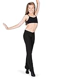 Child V-Front Jazz Pants,D5107CBLKI,Black,Intermediate