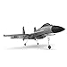 ASfairy-Toy WLtoys A100 SU-27 3CH 2.4G RC Airplane RTF Glider 360° Flip Six Axis Gyroscope Powerful Motor EPP Material Simulation Remote Control Airplane for Kids 14+ Years Old (Grey)