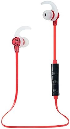 Sport Bluetooth Headphones UBYMI BT9 Stereo Wireless Earphones for Running with Mic Bluetooth 4.1,IPX4 Sweatproof, Secure Ear Hooks Design (Red)
