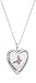 Sterling Silver Butterfly Heart Locket Pendant Necklace, 18