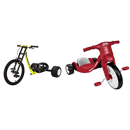 Razor DXT Drift Trike Yellow, One Size Radio Flyer Junior Flyer