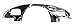 Chrome Bellhousing Front Tin Beetle 70 and Later, Compatible with Dune Buggy