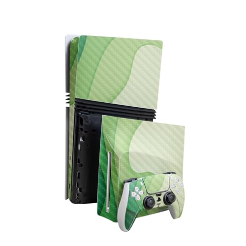 Carbon Fiber Skin Compatible with PlayStation 5 Pro Bundle + Disc Drive for PS5…