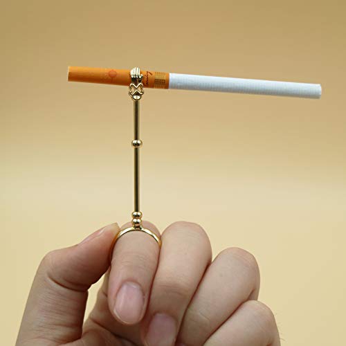 0.67 Inches Cigarette Holder Ring - Finger Cigarette Holder Ring - Elegant Cigarette Holder Ring,for Lady Women and Men Smoker Cigarette Holder Ring 1pcs (Gold) in Kenya