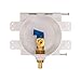 Eastman 60238 Round Mini Icemaker Outlet Box, 1/2 inch PEX, White
