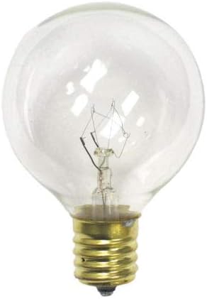 Sival G405E12CL G40 Candelabra Screw Base Clear 25 Pack Light Bulbs