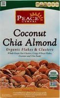 Peace Cereal Organic Flakes &amp; Clusters Coconut Chia Almond 11 Oz (Pack of 6) - Pack Of 6