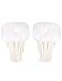 Luwint LED Glow Blink Fur Fingerless Knit Gloves - Funny Light Up Mitten for Party Christmas Halloween Costume