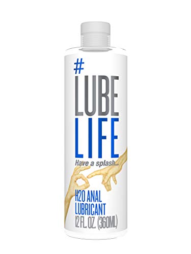 #LubeLife H2O Anal Lubricant, 12 Ounce Backdoor Lube for Men, Women and Couples (Free of Parabens, Glycerin, Silicone and Oil)