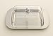 Zoie + Chloe Stainless Steel Butter Dish with Easy to Hold Lid